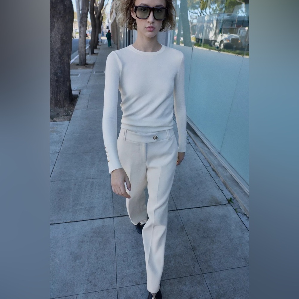 Zara Basic Plain Knit Jumper - image 2